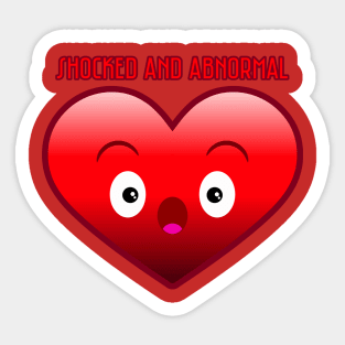 Heart - Shocked and Abnormal Sticker